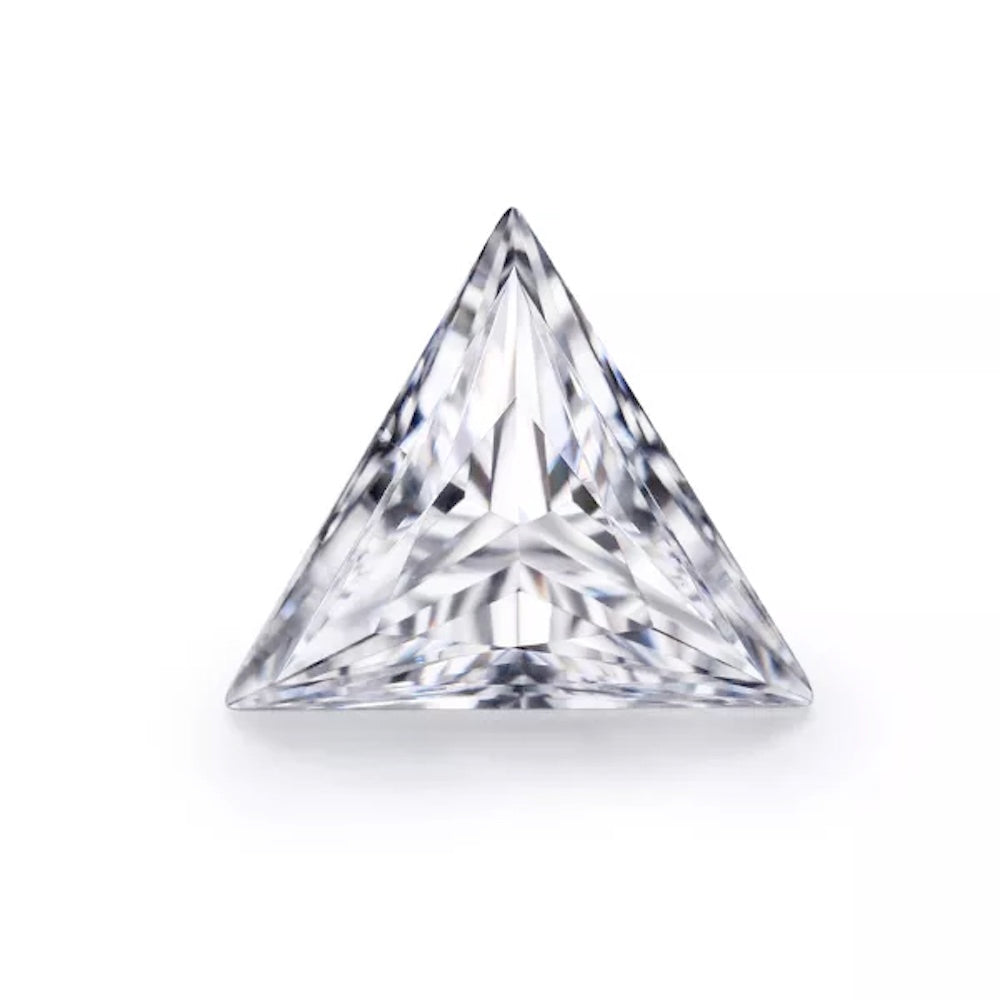 Image of Triangle Cut Certified Moissanite Loose Stone VVS D ID 41927468908737