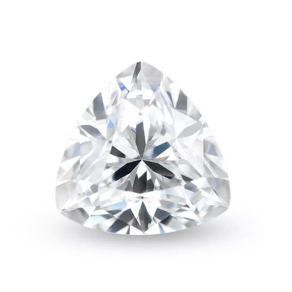 Image of Trillion Cut Certified Moissanite Loose Stone VVS D ID 41927488372929