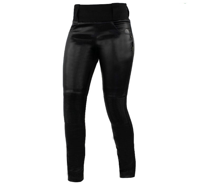 Image of Trilobite 2061 Leather Leggings Ladies Pants Black Size 34 EN
