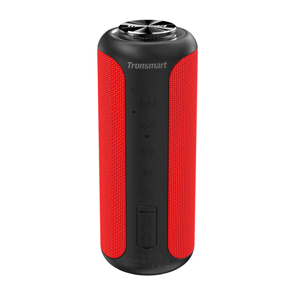 Image of Tronsmart T6 Plus Upgraded Edition Bluetooth 50 40W Speaker NFC Connection 15 Hours Playtime IPX6 USB Charge Out - Red
