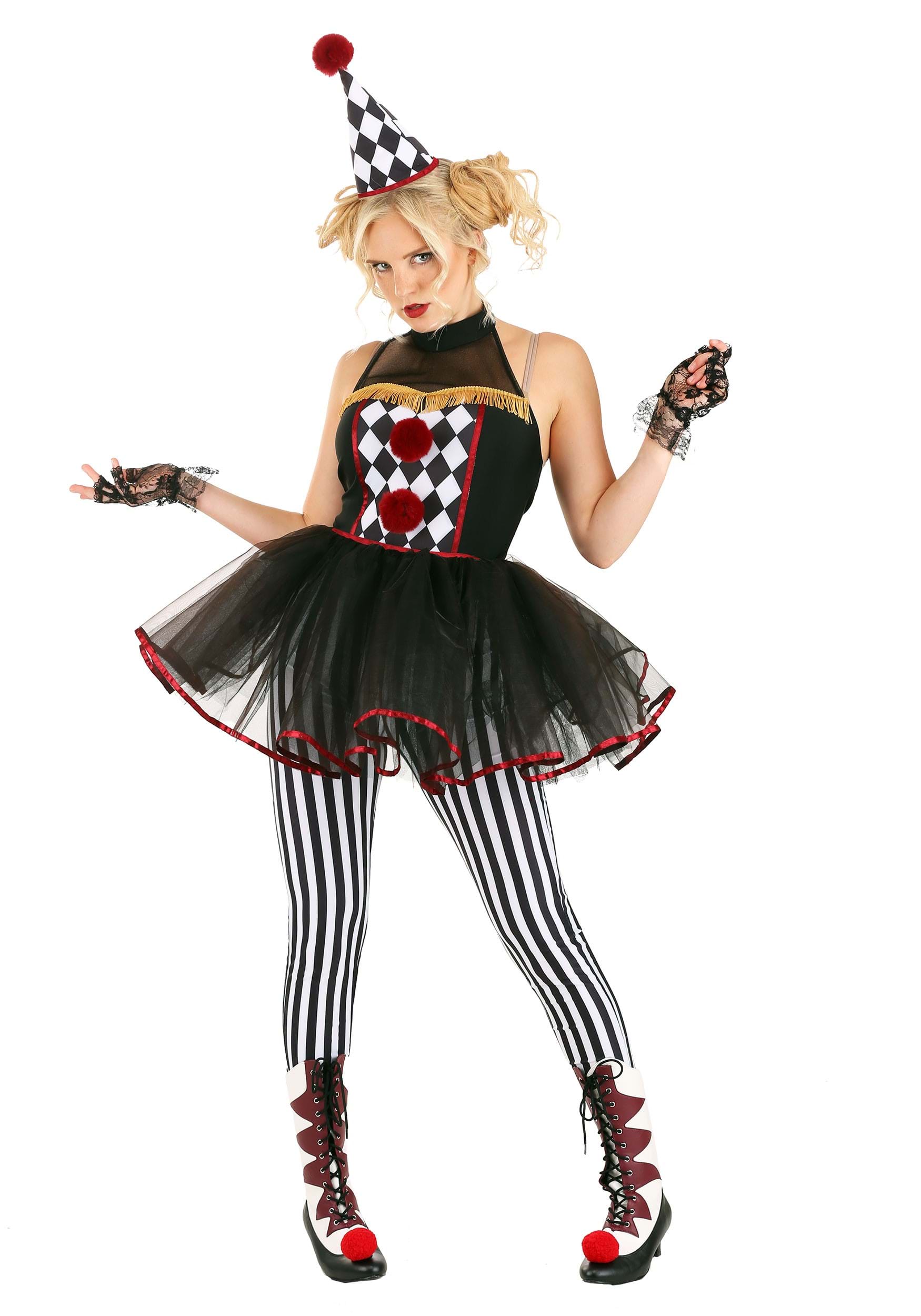Image of Twisted Clown Women's Costume ID FUN0582AD-L