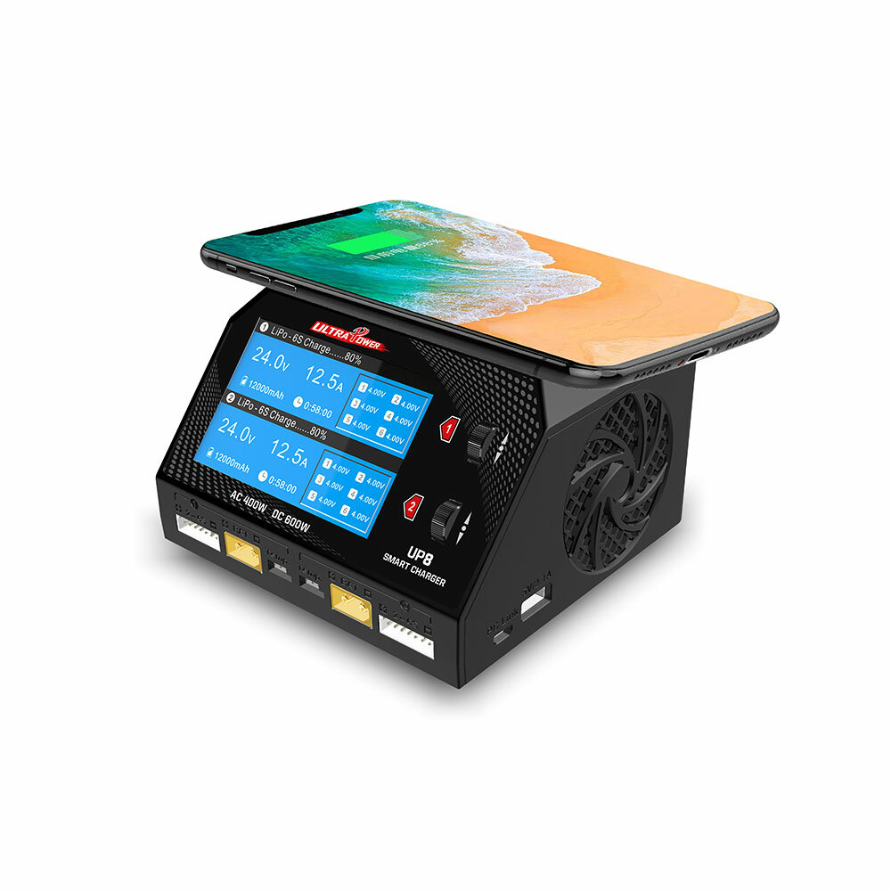 Image of ULTRA POWER UP8 AC 400W DC 600W 2x16A Dual Channel Battery Balance Charger Discharger