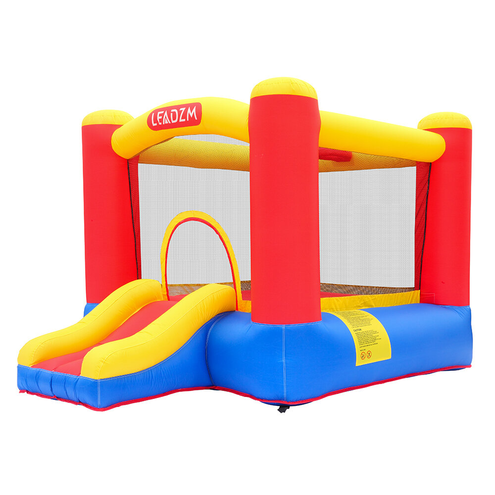 Image of [US Direct] LEADZM LZ-62150 Bouncy Castle Inflatable Amusement Park Included Blower Made Of 840D&420D Nylon Polyester Ch