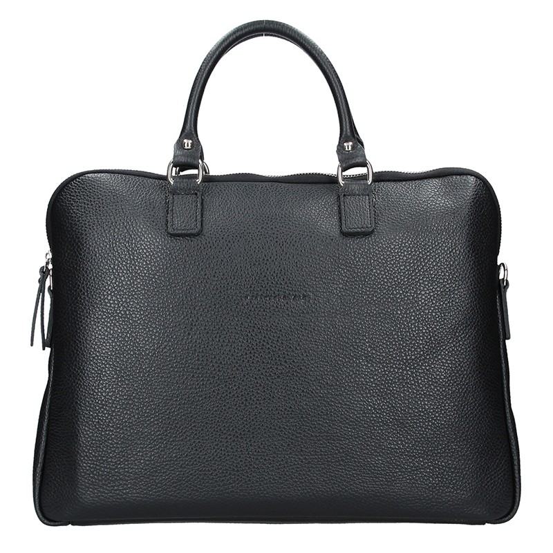 Image of Unisex kožená taška na notebook Facebag Milano - černá CZ