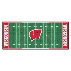 Image of University of Wisconsin Football Field Runner Rug