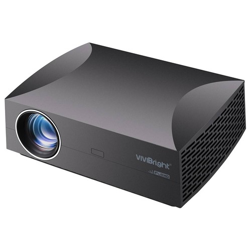 Image of VIVIBRIGHT F30UP Native 1080P LED Projector 4800 Lumens 200" Image Size 15000:1 Contrast Ratio Stereo Speaker SPDIF HDMI - Black