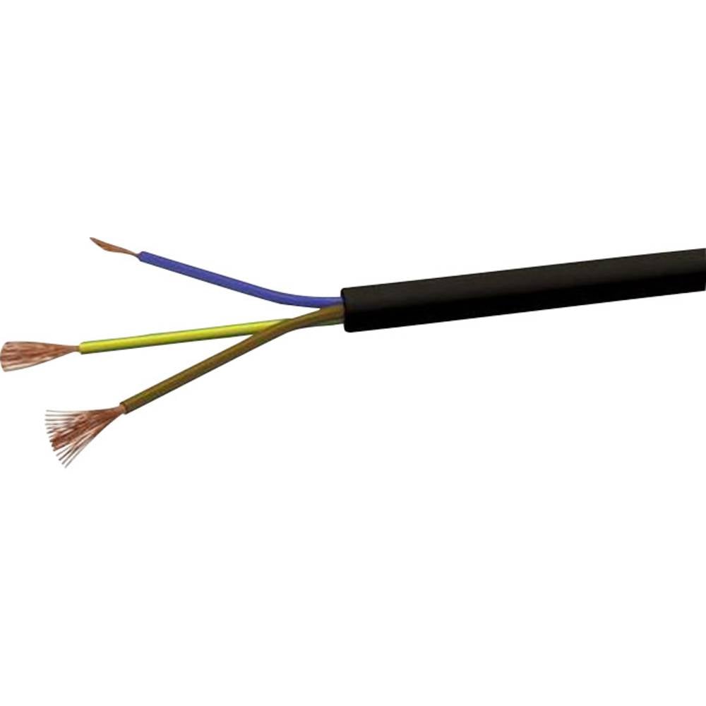 Image of VOKA Kabelwerk H05VVF3X15 Flexible cable H03VV-F 3 x 15 mmÂ² Black 100 m