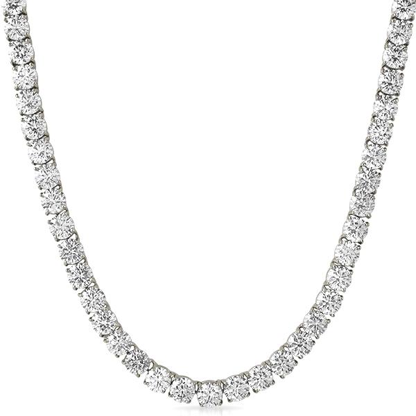 Image of VVS Tennis Chain White Gold ID 29158249988138