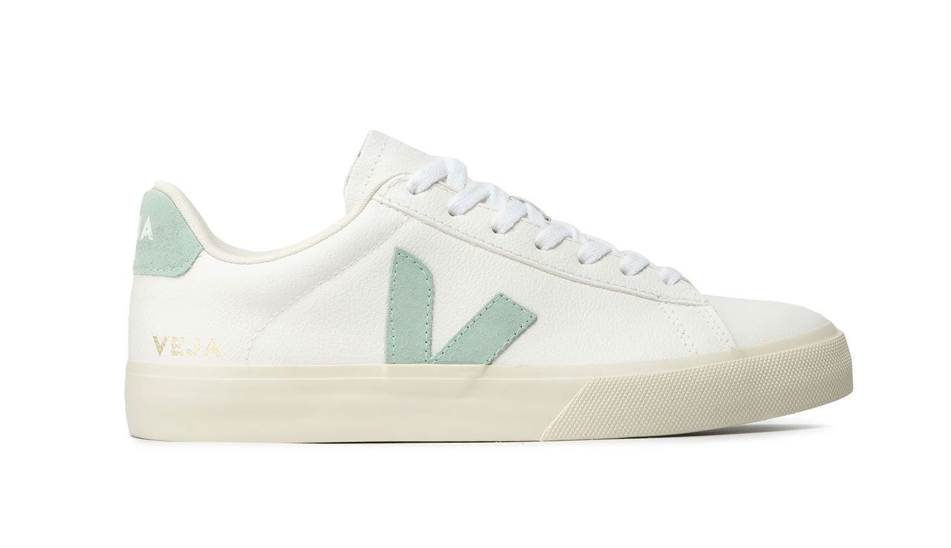 Image of Veja Campo Low Chromefree Leather White Matcha FR