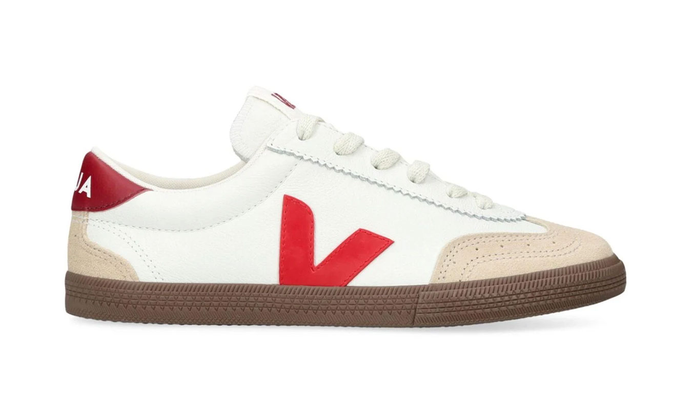 Image of Veja Volley OT Leather White Pek Bark HR