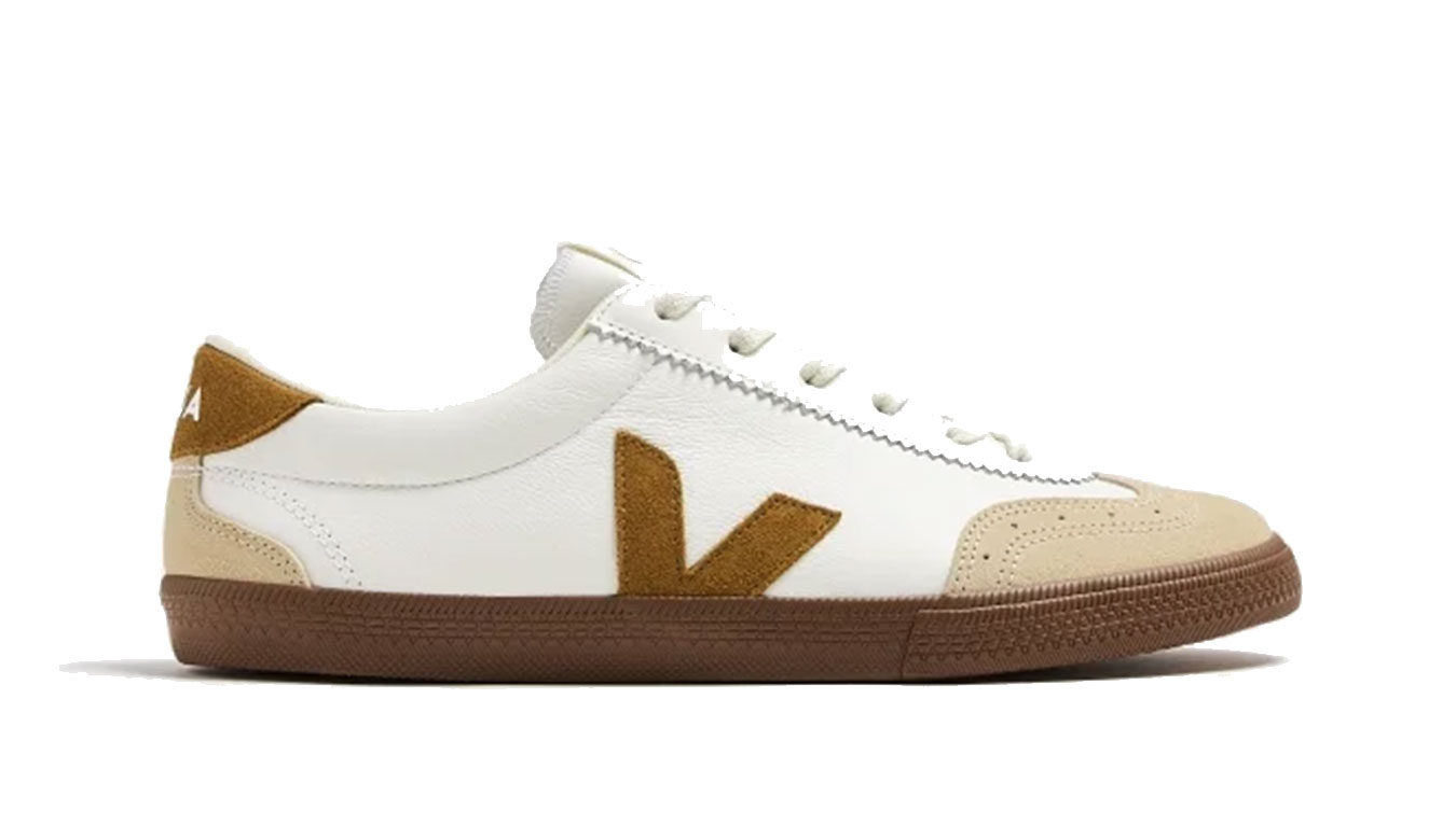 Image of Veja Volley OT Leather White Tent Bark CZ