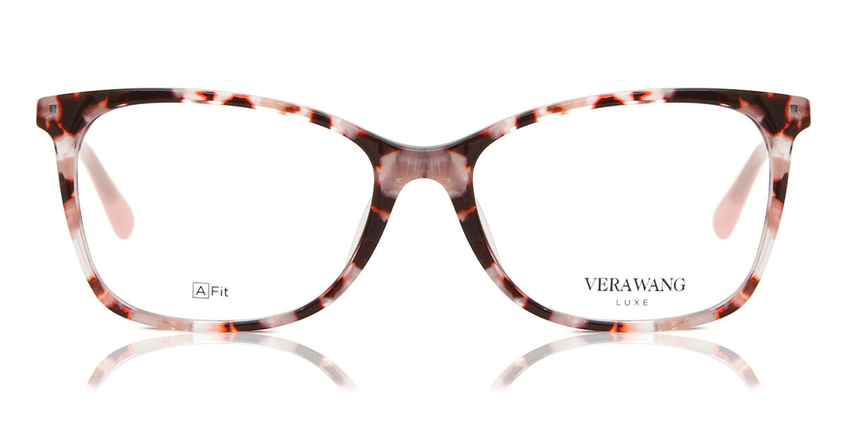 Image of Vera Wang VA55 Rose Transparentes Tortoise Óculos de Grau Tortoiseshell Masculino BRLPT