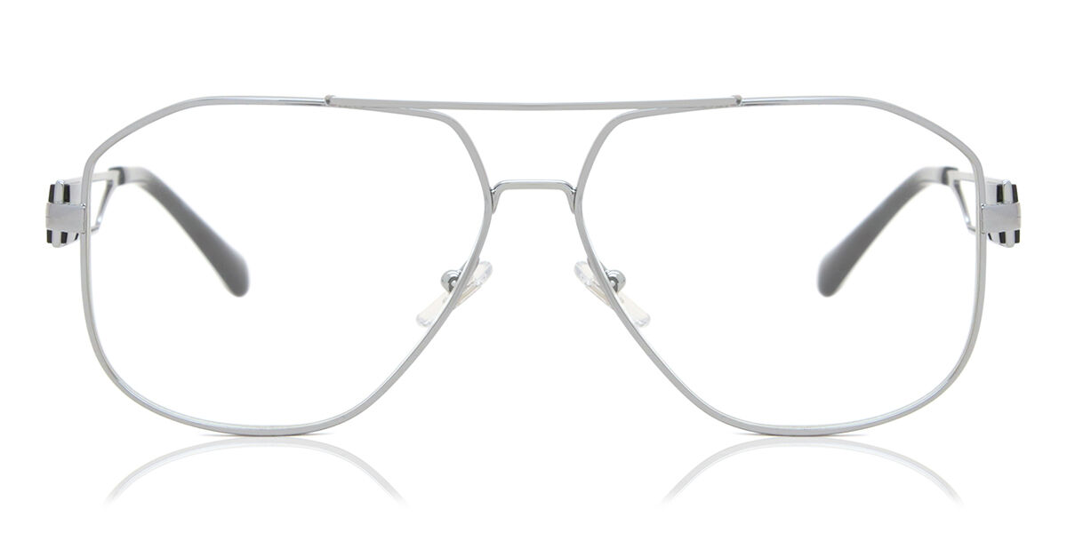 Image of Versace VE1287 Asian Fit 1001 Óculos de Grau Cinzas Masculino PRT