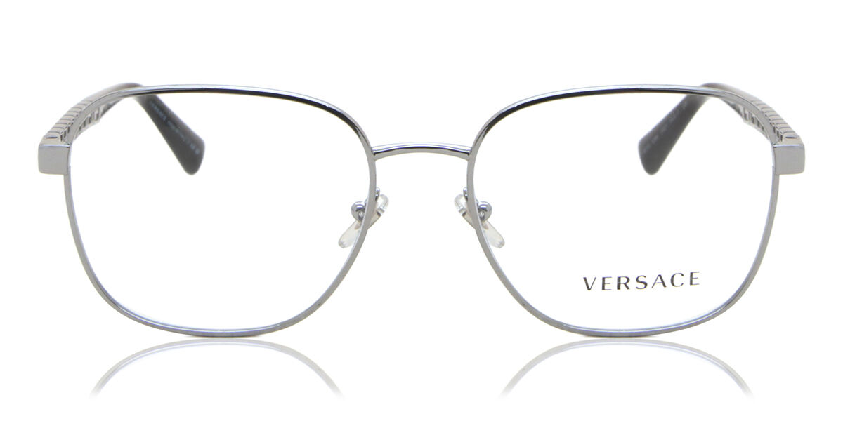 Image of Versace VE1290 Formato Asiático 1001 Óculos de Grau Gunmetal Masculino BRLPT