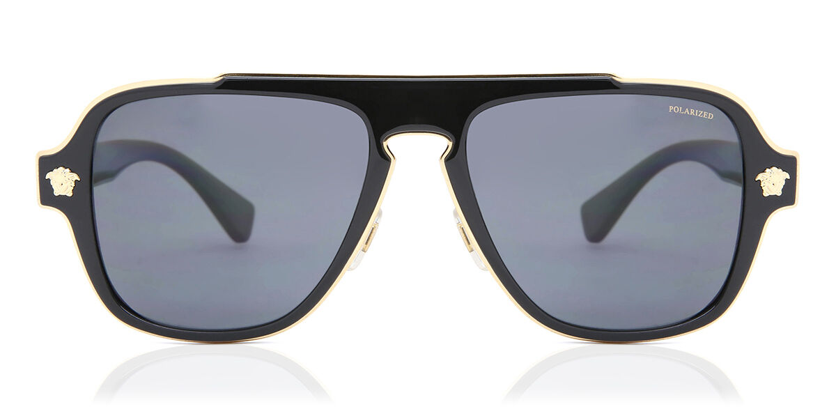 Image of Versace VE2199 Polarized 100281 56 Lunettes De Soleil Homme Noires FR