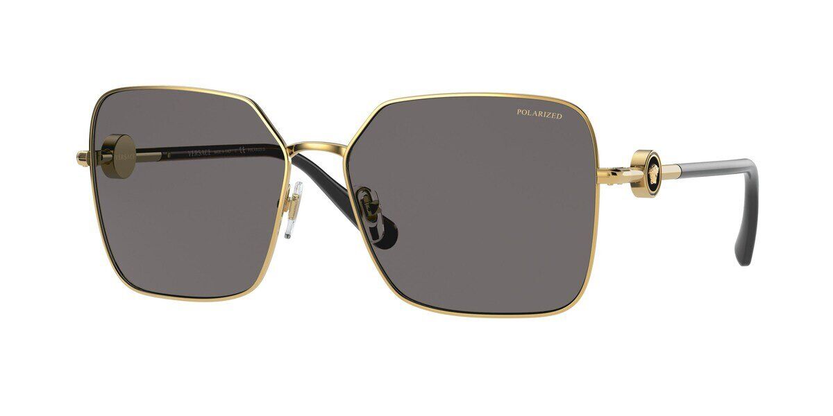 Image of Versace VE2227 Polarized 100281 59 Lunettes De Soleil Femme Dorées FR