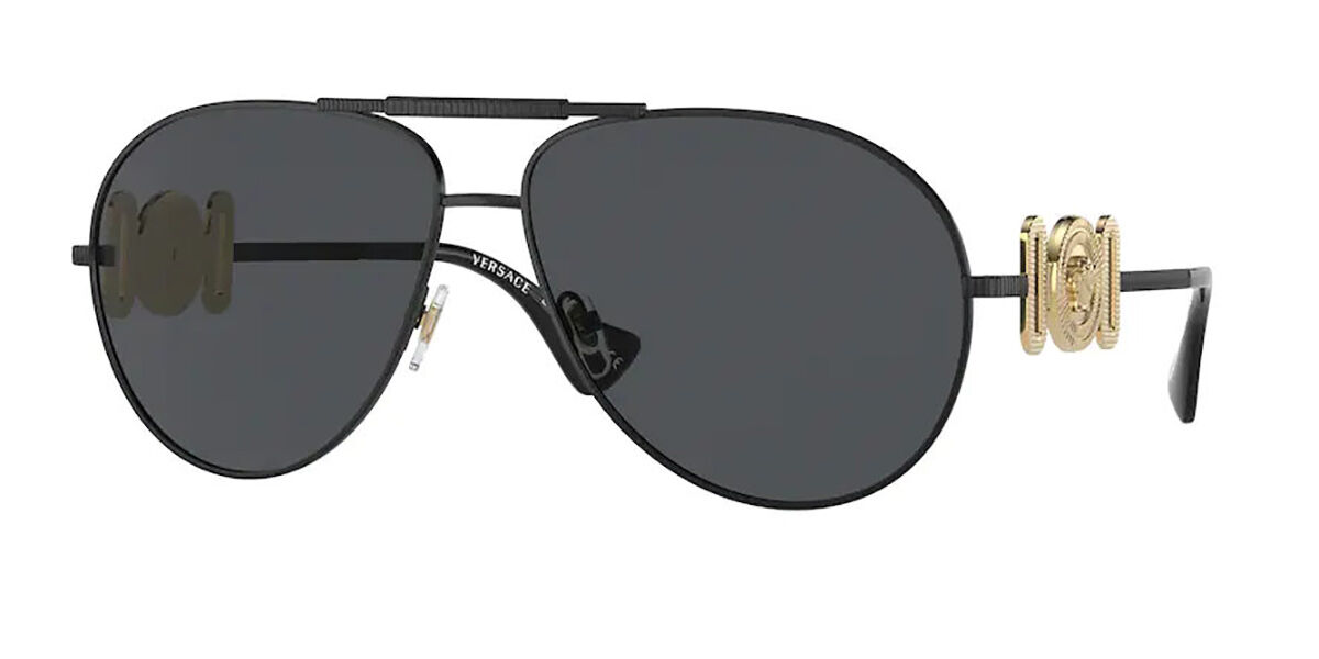 Image of Versace VE2249 Polarized 126187 Óculos de Sol Pretos Masculino PRT