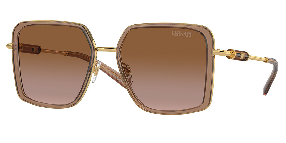 Image of Versace VE2261 100213 56 Lunettes De Soleil Femme Marrons FR