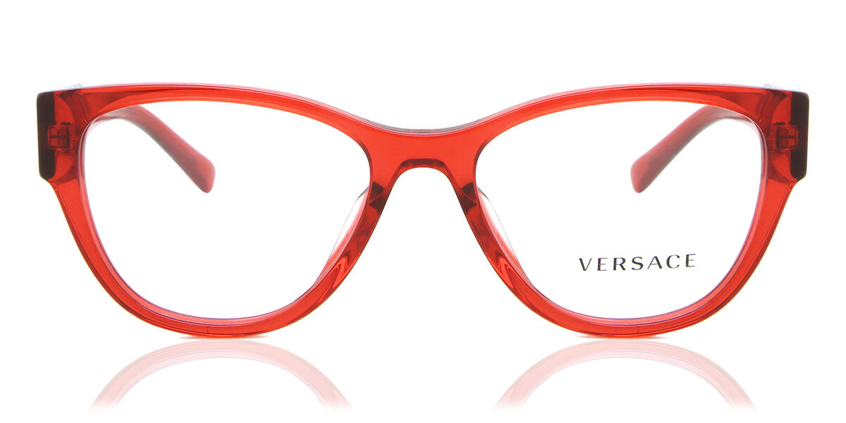 Image of Versace VE3281BA Asian Fit 5323 Óculos de Grau Vermelhos Feminino PRT