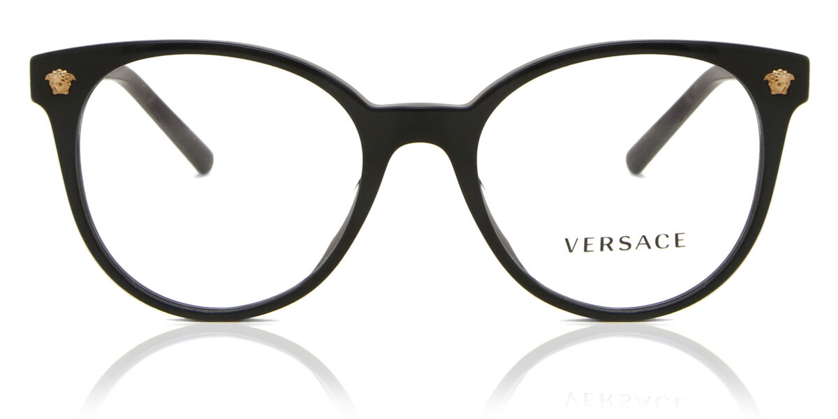 Image of Versace VE3291A Ajuste Asiático GB1 Gafas Recetadas para Mujer Negras ESP