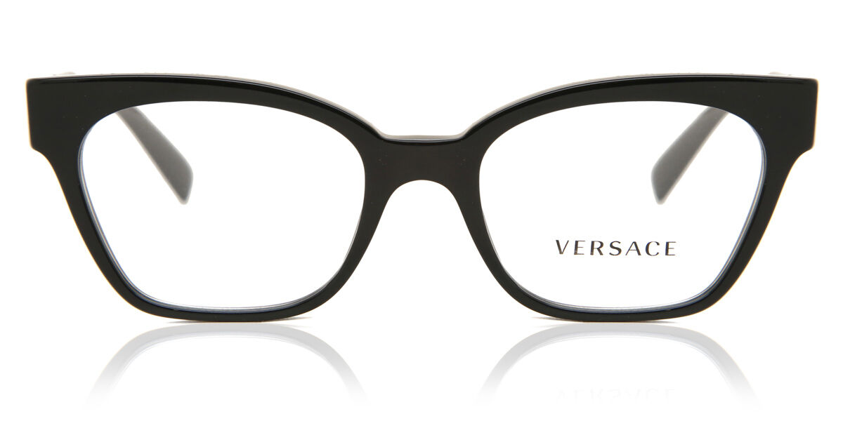 Image of Versace VE3294 GB1 Óculos de Grau Pretos Feminino PRT