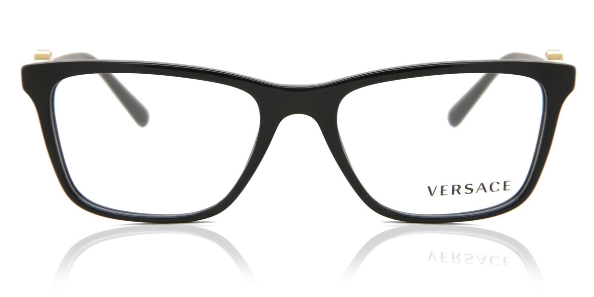 Image of Versace VE3299B Formato Asiático GB1 Óculos de Grau Pretos Feminino BRLPT