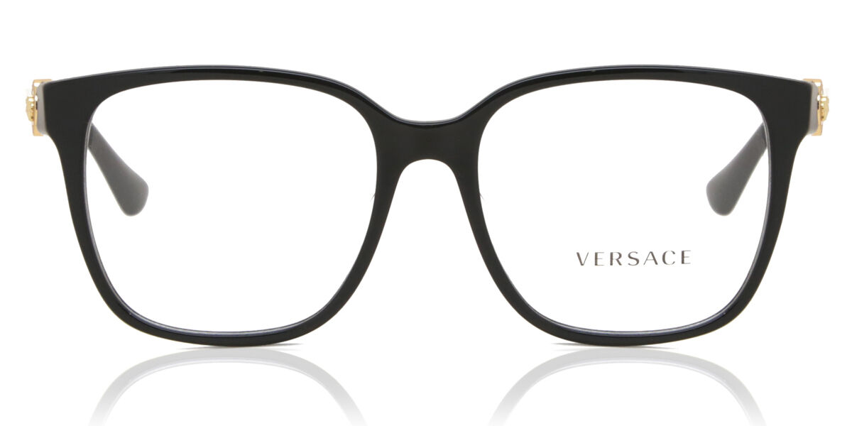 Image of Versace VE3332D Formato Asiático GB1 Óculos de Grau Pretos Feminino BRLPT