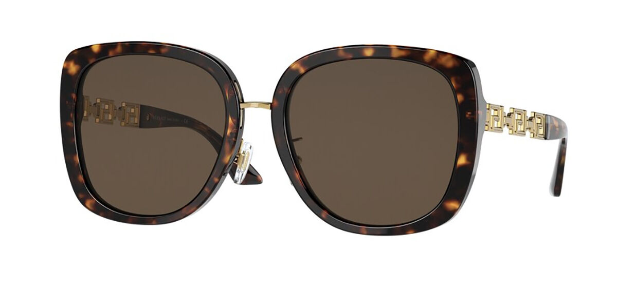 Image of Versace VE4407D Asian Fit 108/73 Óculos de Sol Tortoiseshell Feminino PRT