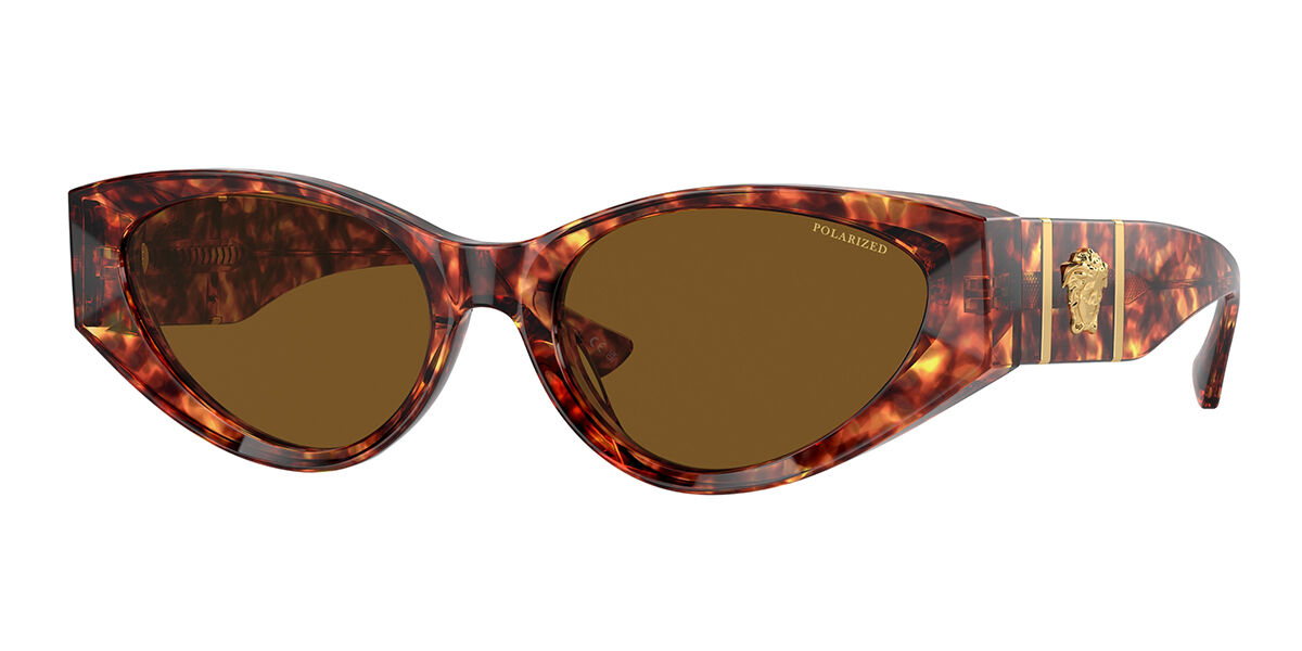 Image of Versace VE4454 Polarized 543783 Óculos de Sol Tortoiseshell Feminino PRT