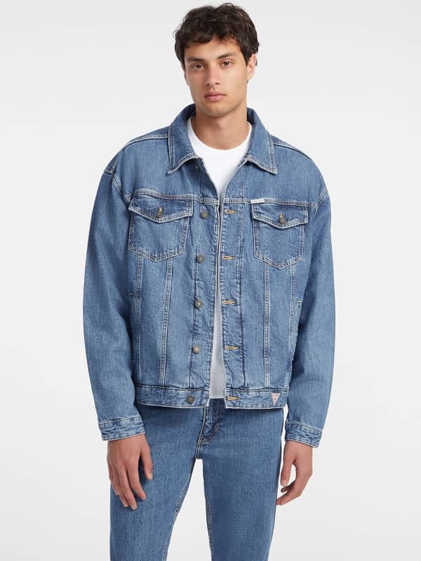 Image of Veste Trucker Oversized En Jean