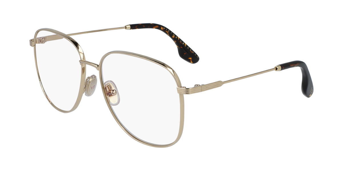 Image of Victoria Beckham VB219 714 55 Złote Damskie Okulary Korekcyjne PL