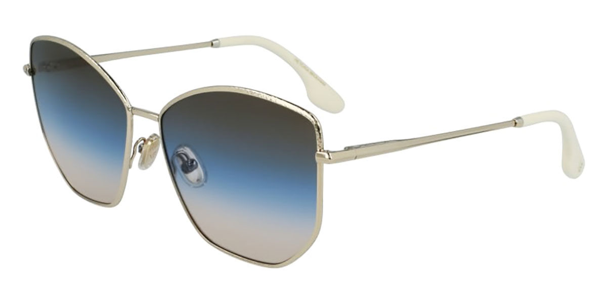 Image of Victoria Beckham VB225S 734 Óculos de Sol Dourados Masculino PRT