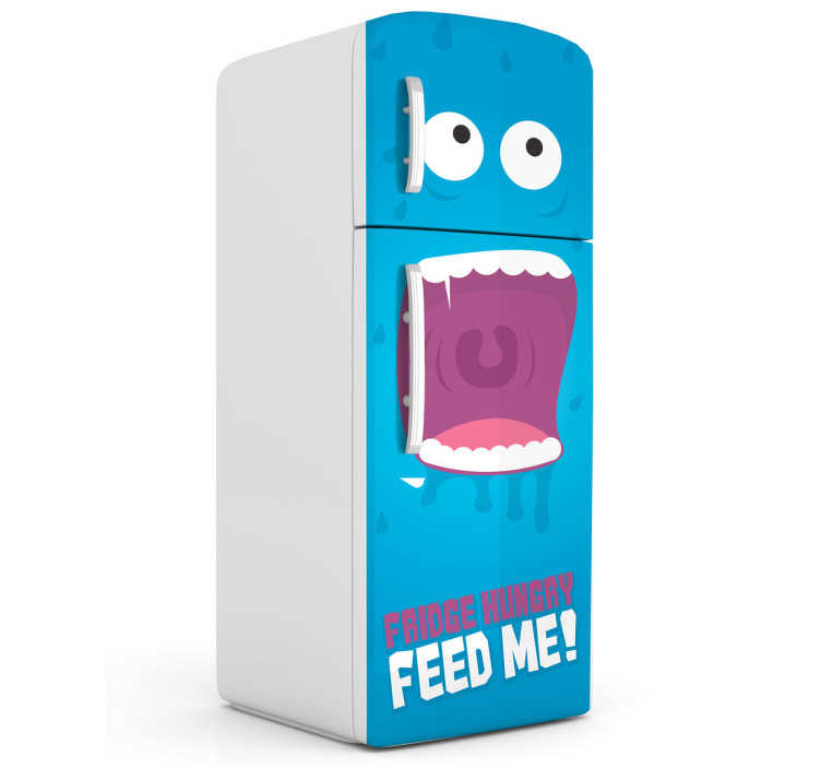 Image of Vinilo decorativo feed monster nevera