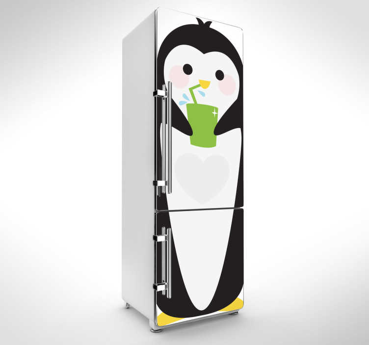 Image of Vinilo decorativo pingüino congelador