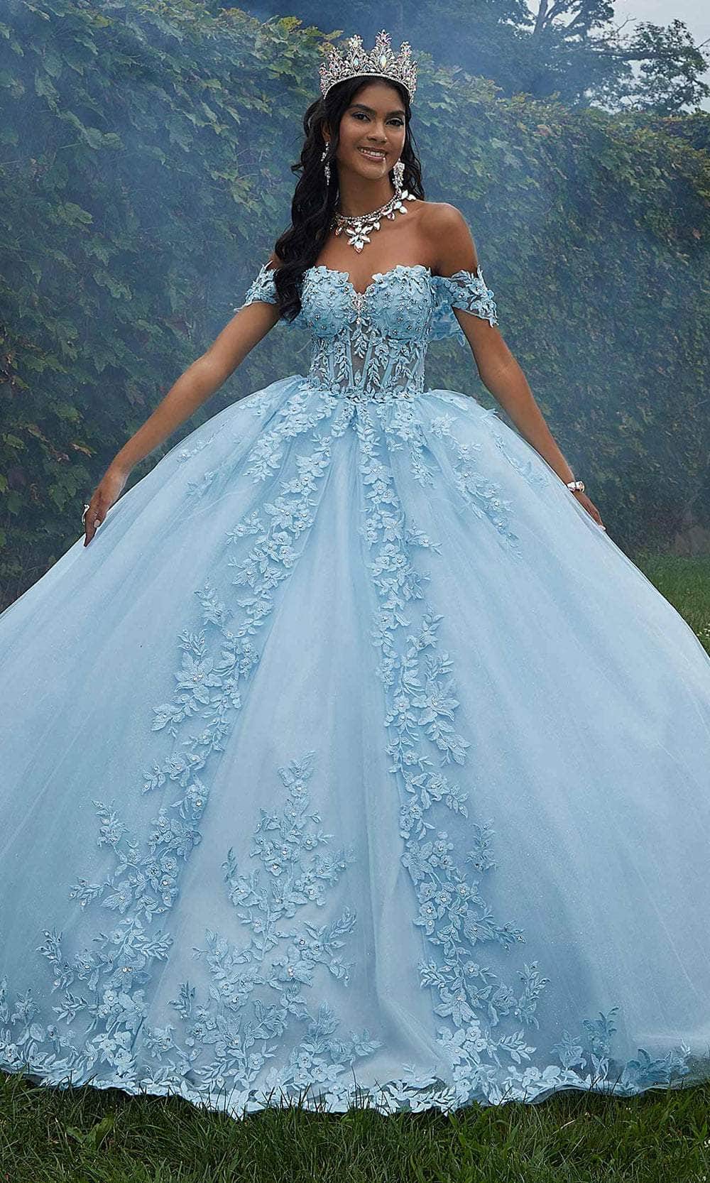 Image of Vizcaya by Mori Lee 89454 - Strapless Embroidered Ballgown