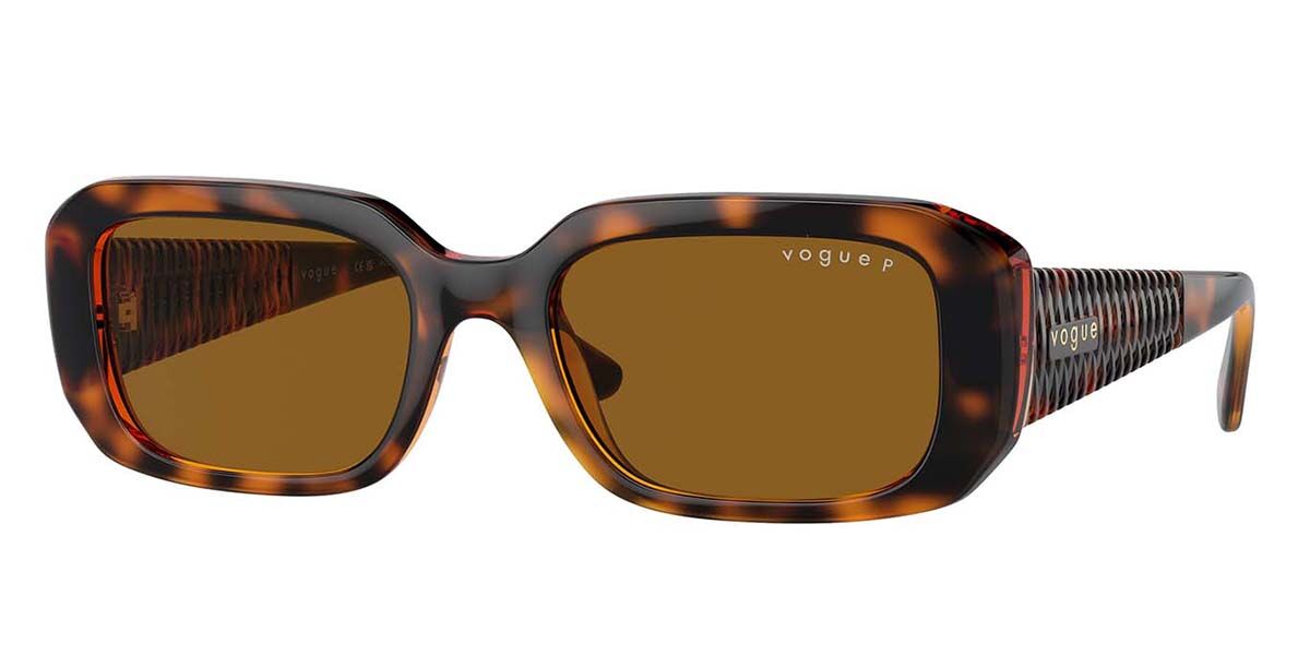 Image of Vogue Óculos de Grau VO5565S Polarized W65683 Óculos de Sol Tortoiseshell Feminino BRLPT