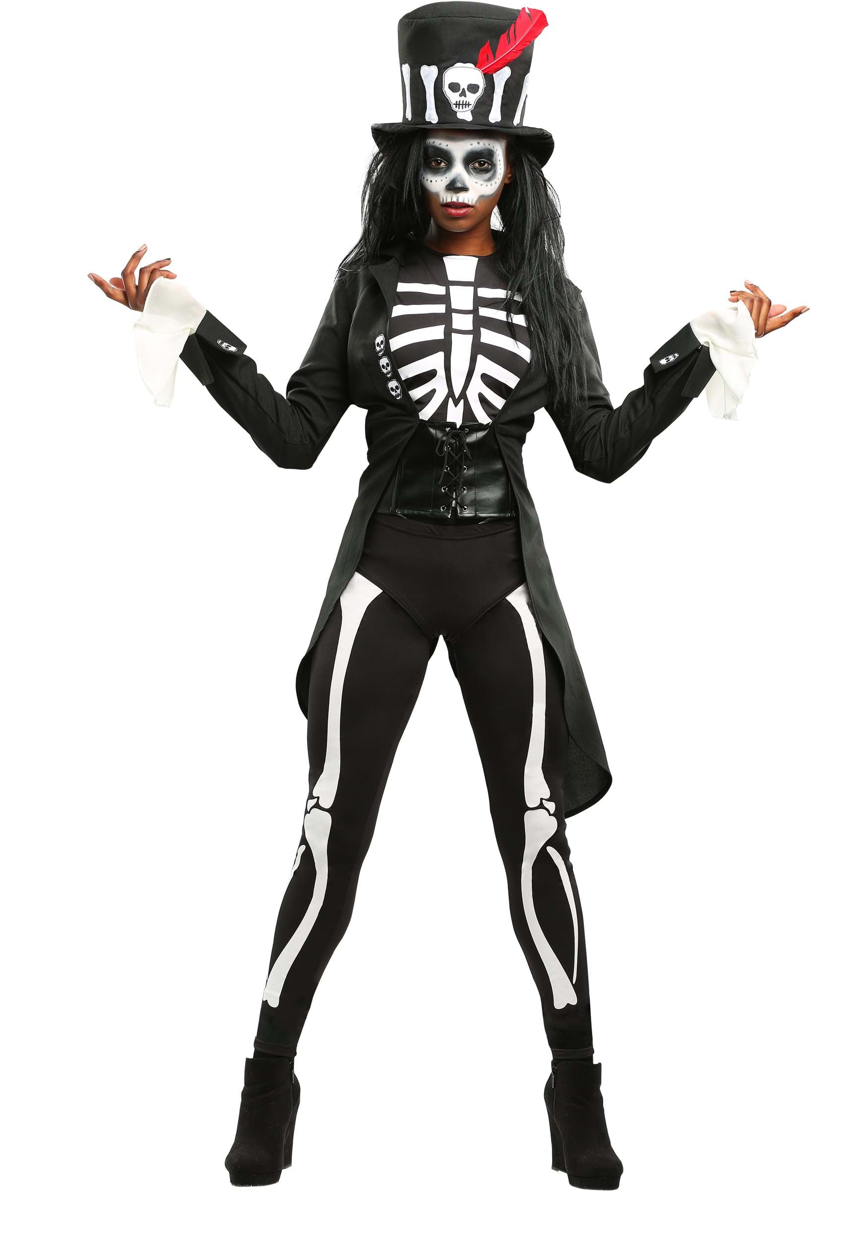 Image of Voodoo Skeleton Costume for Women ID FUN3122AD-S