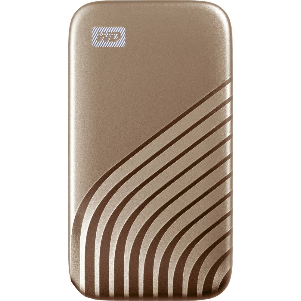 Image of WD My Passport 1 TB 25 external SSD hard drive USB-CÂ® Gold WDBAGF0010BGD-WESN