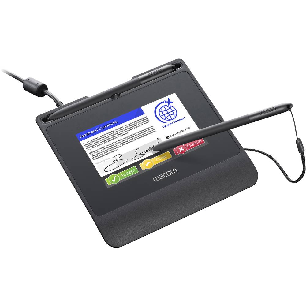 Image of Wacom Signature Set STU-540 & sign pro PDF USB Pen holder signature pad Black