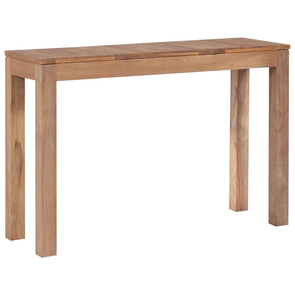 Image of Wall table 110x35x76 cm teak wood with natural finish