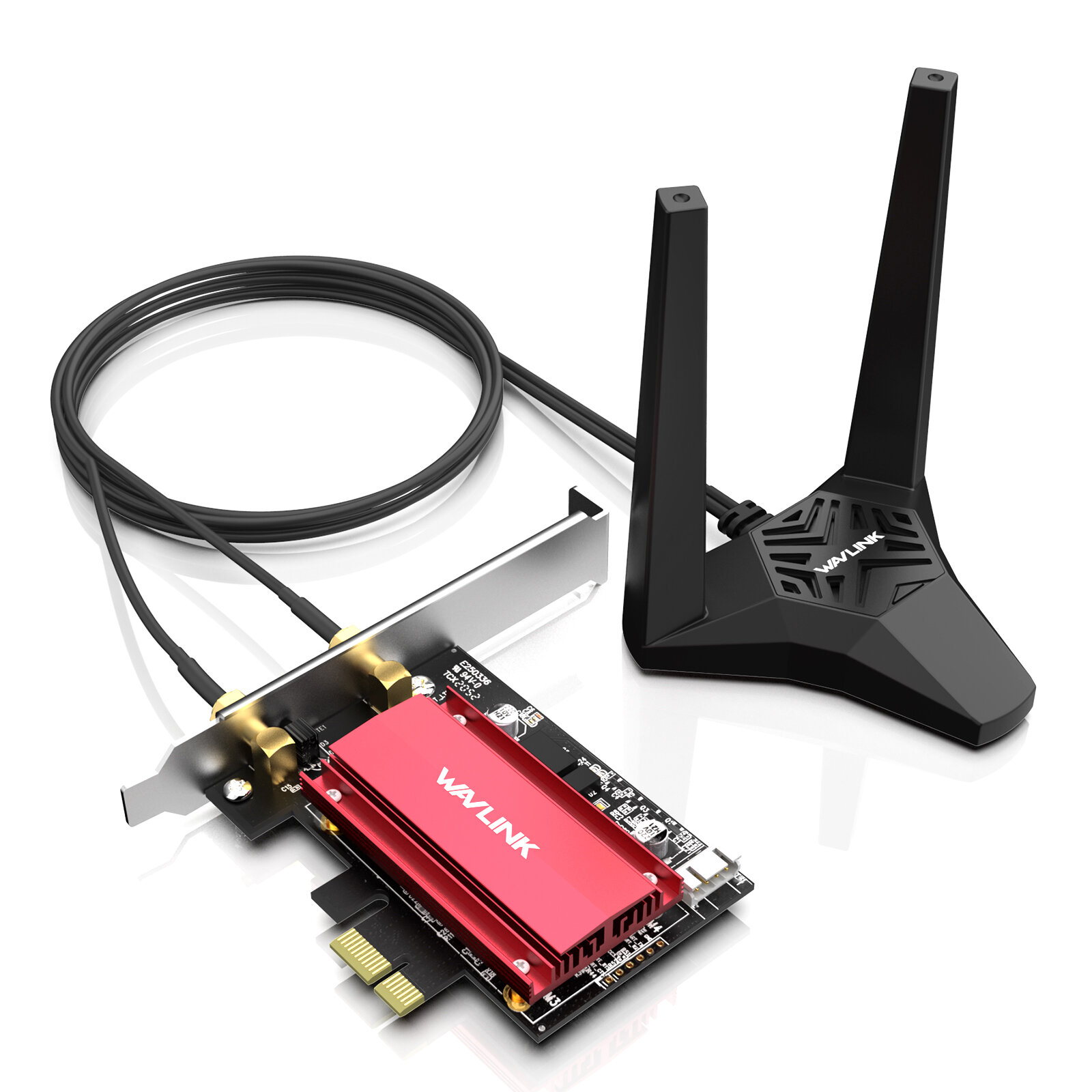 Image of Wavlink AX3000 PCIe WiFi Adapter Wi-Fi 6E Tri-Band Bluetooth 52 Network Card Up to 3000Mbps For Desktop PC Windows 11/1