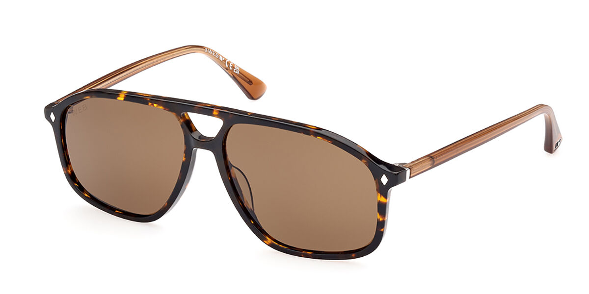 Image of Web WE0338 Polarized 52H Óculos de Sol Tortoiseshell Masculino BRLPT