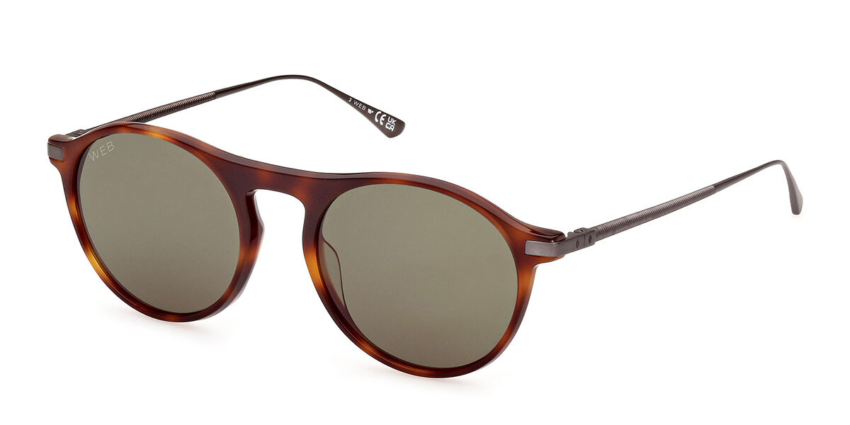 Image of Web WE0346 52N Óculos de Sol Tortoiseshell Masculino BRLPT