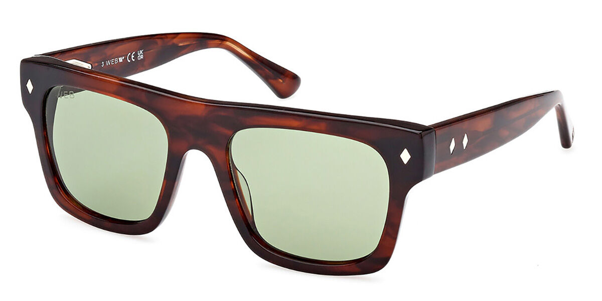 Image of Web WE0354 56N 53 Lunettes De Soleil Homme Tortoiseshell FR