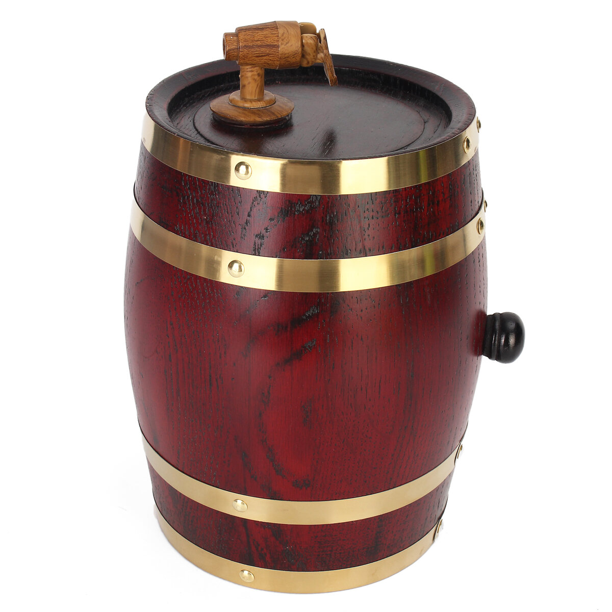 Image of Weikeduo Vtc-808 Wooden Alcohol Barrel 15L/3L/5L Rum Brewing Container Phnom Penh Decoration-Red Oak