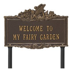 Image of Welcome to My Fairy Garden Lawn Plaque