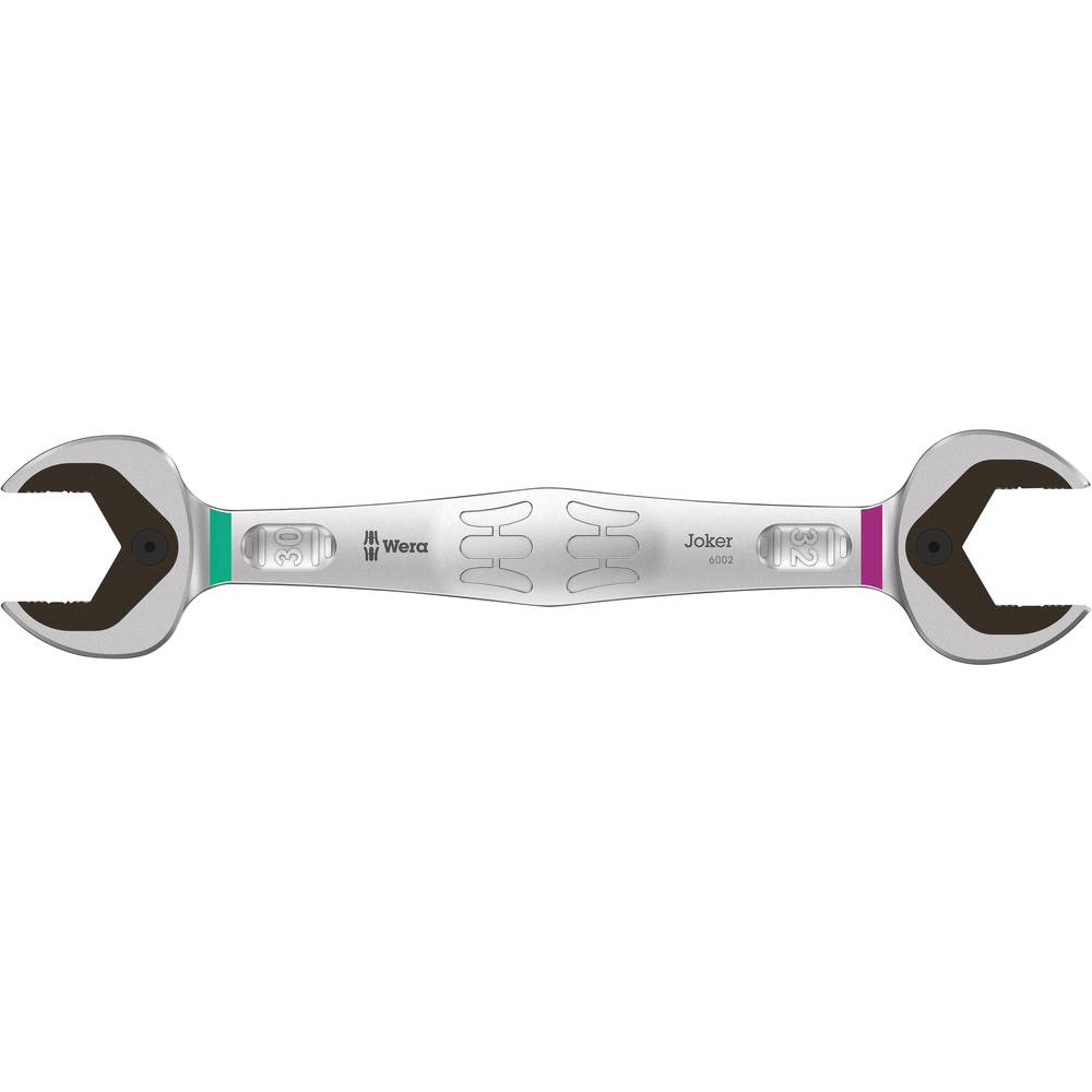 Image of Wera 05020264001 6002 Joker Double Double-ended open ring spanner 30 - 32 mm DIN ISO 1711-1
