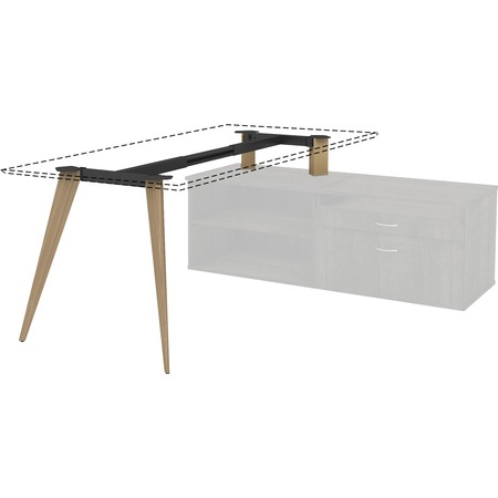 Image of Wholesale Tables & Desks: Discounts on Lorell Relevance Wood Frame for 30" L-shape Desk LLR16224 ID 361671608780433