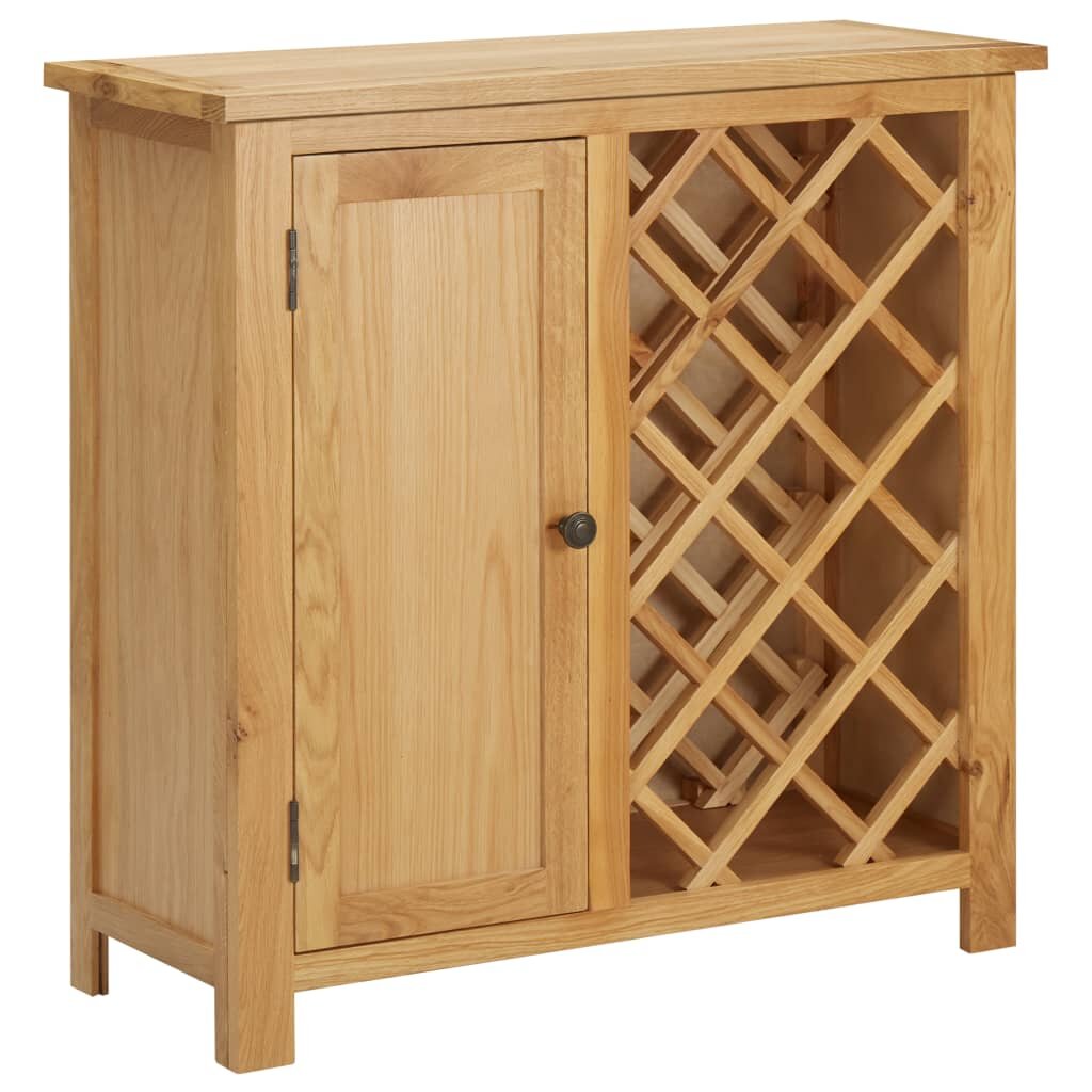 Image of Wine Cabinet for 11 Bottles 315"x126"x315" Solid Oak Wood