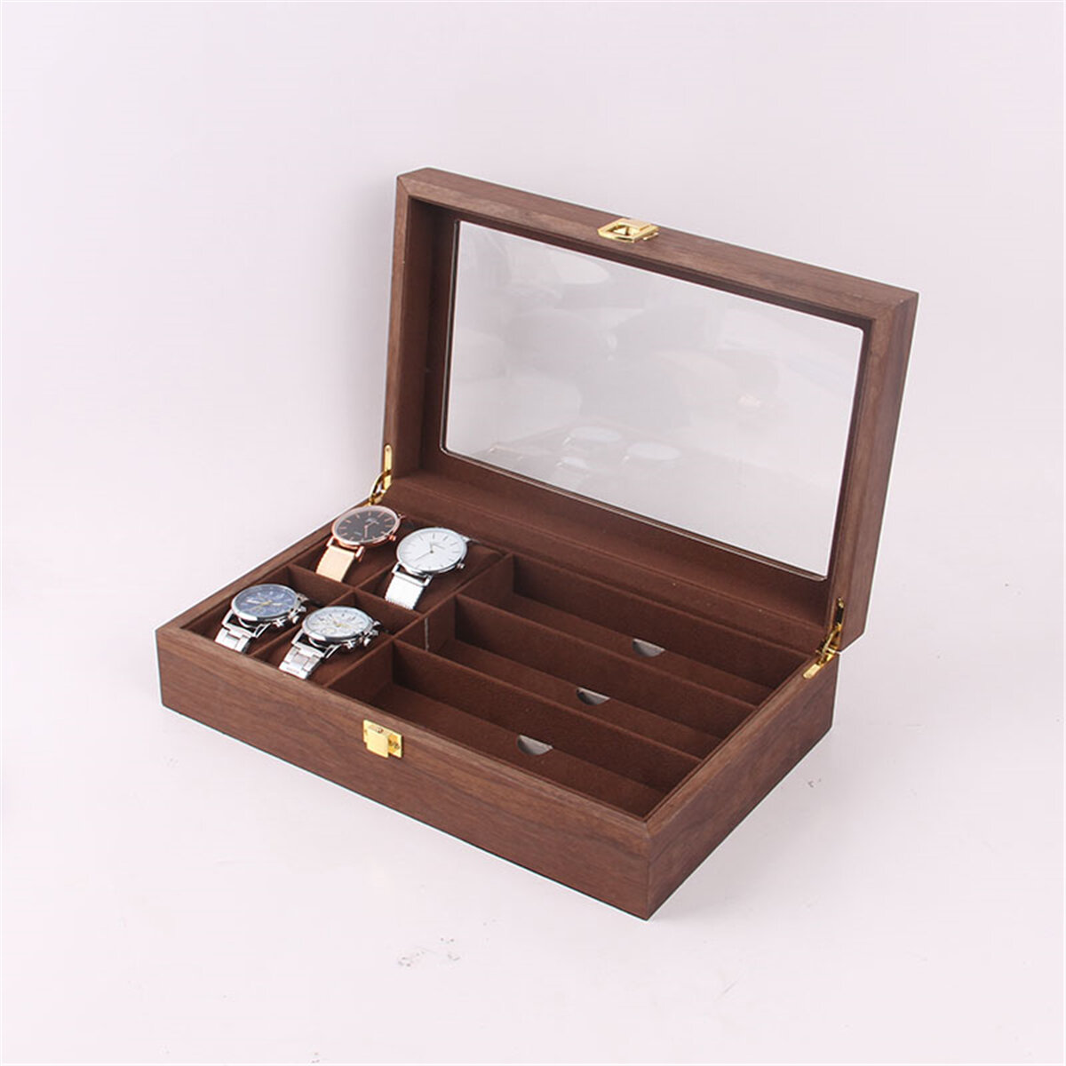 Image of Woden Watch Boxes Necklace Jewelry Watch Display Box